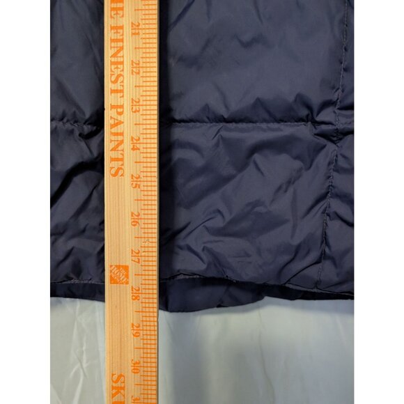 Mens XL Lands' End Energizer Goose Down Puffer Vest Blue Employee Quilted - Picture 4 of 7